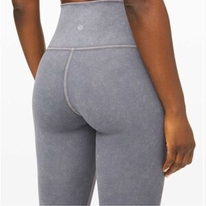 lululemon athletica acid wash blue-gray Leggings